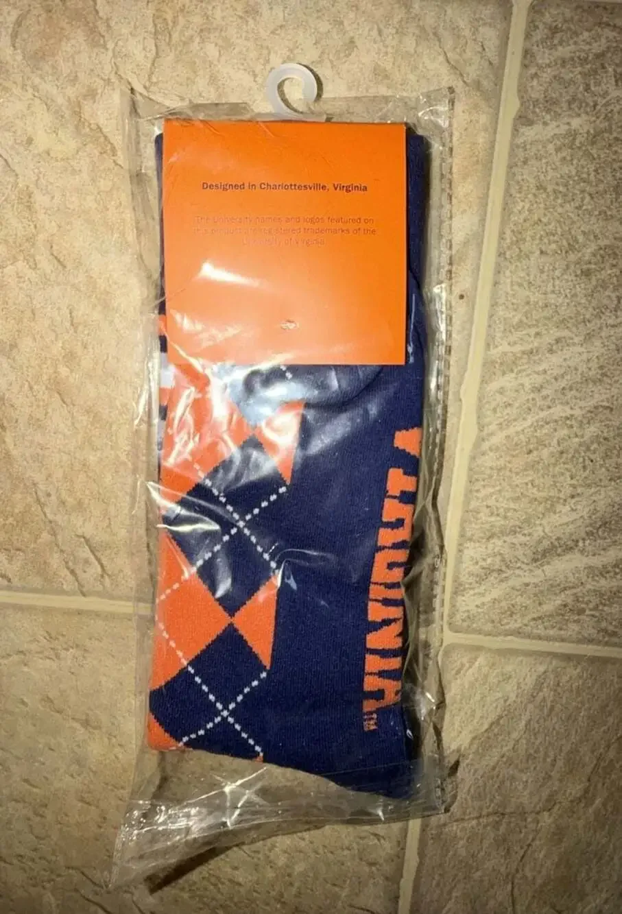 University of Virginia Cavaliers Argyle Crew Dress Socks